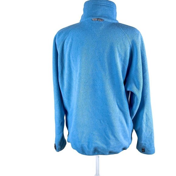 The North Face Fleece Jacket Womens Size L Ridge Fleece Full Zip Sky Blue Jacket - Picture 3 of 13